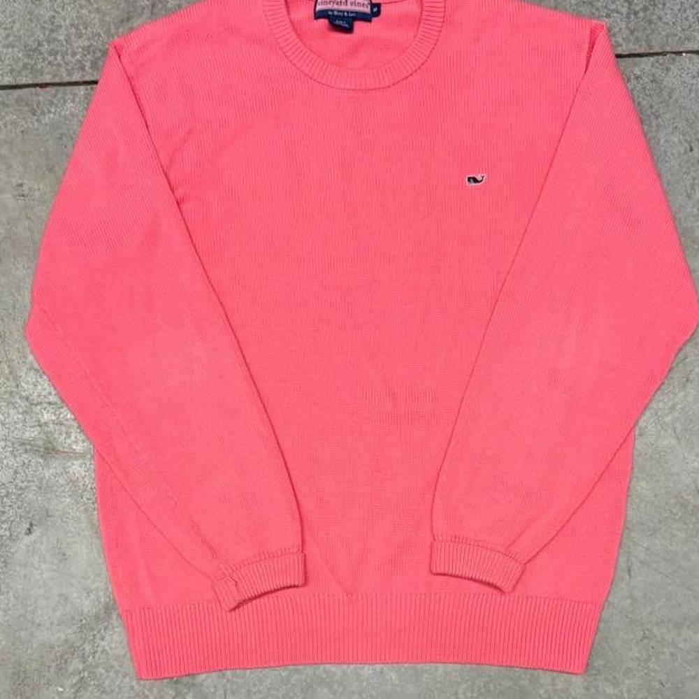 Vineyard Vines Men's Pink Textured Knitted Sweater Sz Medium